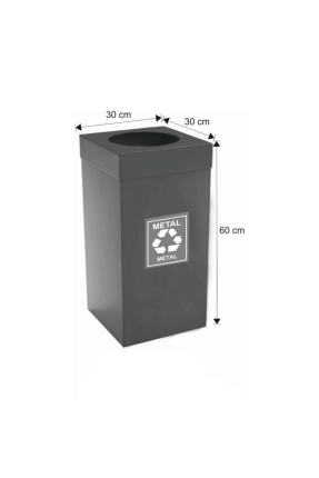 Sıfır Atık Metal Geri Dönüşüm Kovası - 54 Litre Sıfır Atık Metal Geri Dönüşüm Kovası - 54 Litre