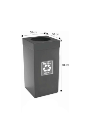 Sıfır Atık Metal Geri Dönüşüm Kovası - 54 Litre