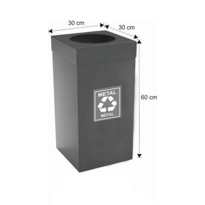 Sıfır Atık Metal Geri Dönüşüm Kovası - 54 Litre