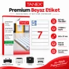 Tanex TW-2007 200x37 mm Lazer Etiket 100 Sayfa 700 Adet