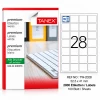 Tanex TW-2028 52,5x41 mm Lazer Etiket 100 Sayfa 2800 Adet