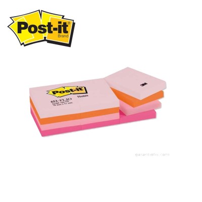 3M Post-it  653 FL Yapışkanlı Not Kağıdı 38 mm x 51 mm Pastel Tonları