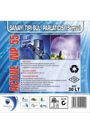 ACTİVE WP55 San.Tipi Bulaşık Mak.Parlatıcısı 30 Litre
