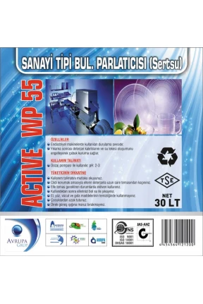 ACTİVE WP55 San.Tipi Bulaşık Mak.Parlatıcısı 30 Litre