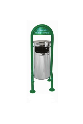 Bahçe Tipi Çöp Kovası Paslanmaz