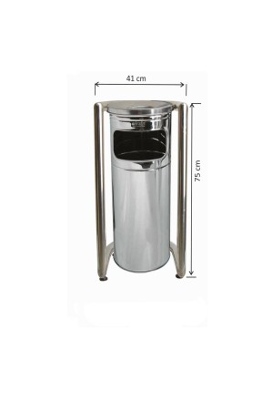 Bahçe U Tipi Çöp Paslanmaz 304 Kalite