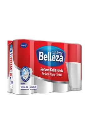 Belleza Reform Rulo Havlu 90 Yaprak 8 Li Paket