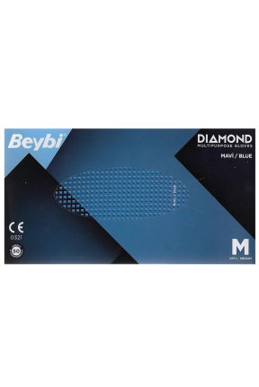 Beybi Dıamond Mavi Nitril Eldiven M Beden