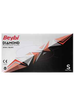 Beybi Dıamond Siyah Nitril Eldiven S Beden