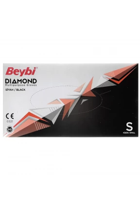 Beybi Dıamond Siyah Nitril Eldiven S Beden