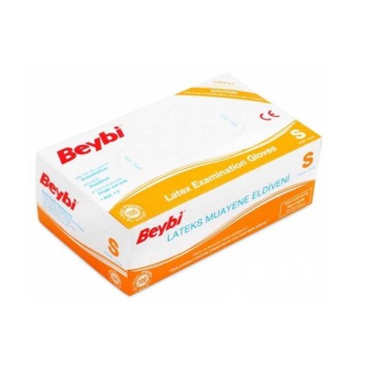 Beybi  Muayene Eldiveni Pudralı S Beden 100 Lü 10 Lu Paket