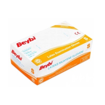 Beybi  Muayene Eldiveni Pudralı S Beden 100 Lü