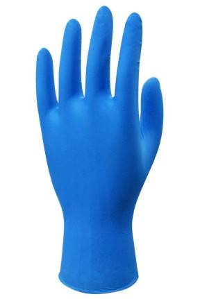 Beybi Nitril Muayene Eldiveni L Beden Mavi Renk Pudrasız 10 Lu Paket