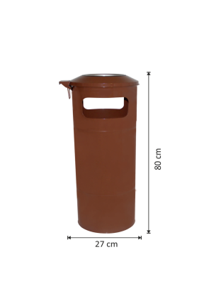 Boyalı Metal İç Kovalı Küllük 27 Litre