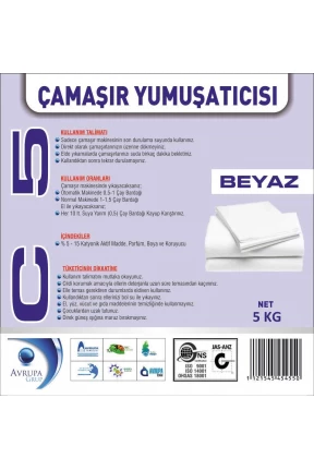 C5 Çamaşır Yumuşatıcısı Beyaz 5 Litre