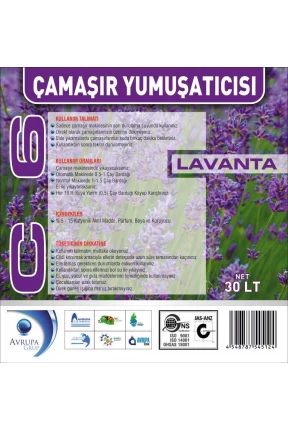 C6 Çamaşır Yumuşatıcısı Lavanta 30 Litre