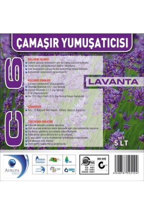 C6 Çamaşır Yumuşatıcısı Lavanta 5 Litre