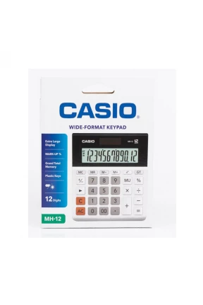 Casıo MH-12-BK Hesap Makinesi 12 Haneli