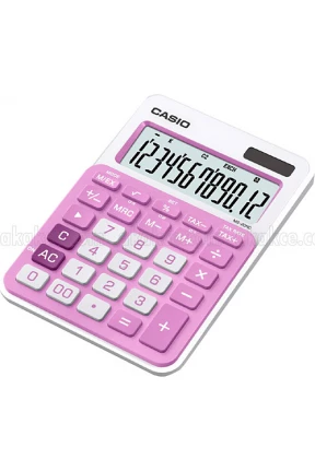 Casıo MS-20NC-PK Masa Üstü Hesap Makinesi A.Pembe 12 Hane