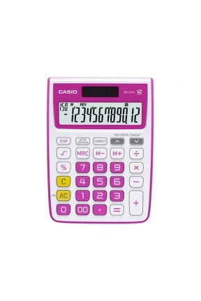 Casıo MS-20NC-PK Masa Üstü Hesap Makinesi Kırmızı 12 Hane