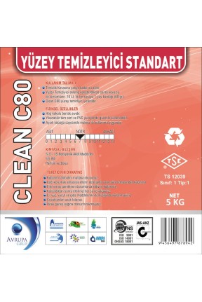 CLEAN C80 Yüzey Temizleyici Standart 5 Kg