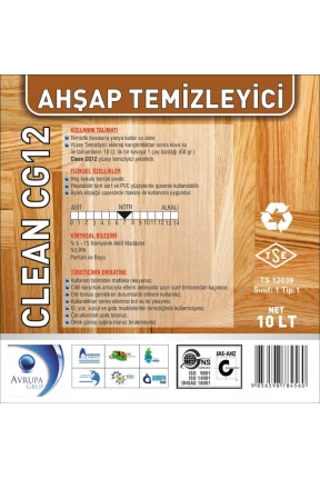 Clean CG 12 Ahşap Temizleme Ürünü 10 Litre