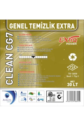 Clean CG7 Genel Temizlik Maddesi Ekstra 30 Litre