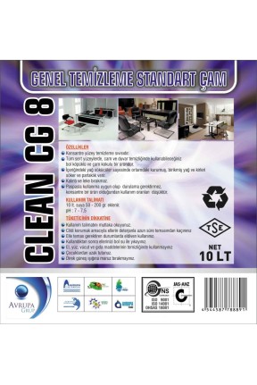 CLEAN CG8 Genel Temizlik Maddesi Çam Kokulu 10 Litre