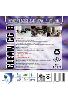 CLEAN CG8 Genel Temizlik Maddesi Çam Kokulu 10 Litre