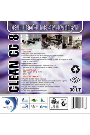 CLEAN CG8 Genel Temizlik Maddesi Çam Kokulu 30 Litre