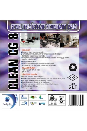 CLEAN CG8 Genel Temizlik Maddesi Çam Kokulu 5 Litre