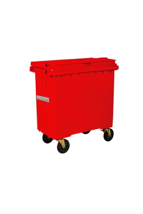 Çöp Konteyner 660 Litre A Kalite Kırmızı