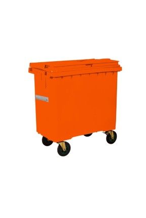 Çöp Konteyner 660 Litre A Kalite Turuncu