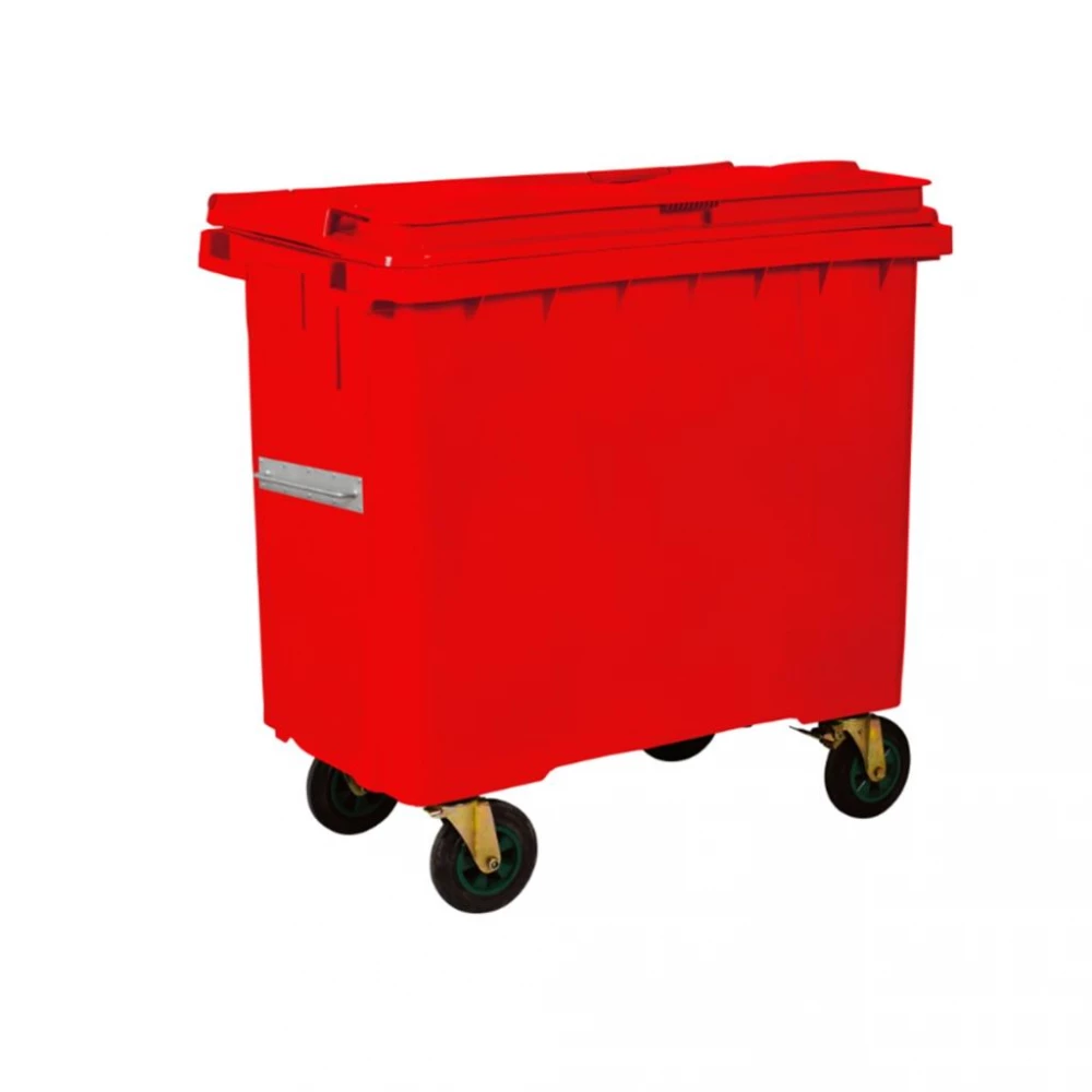 Çöp Konteyner 770 Litre A Kalite Kırmızı