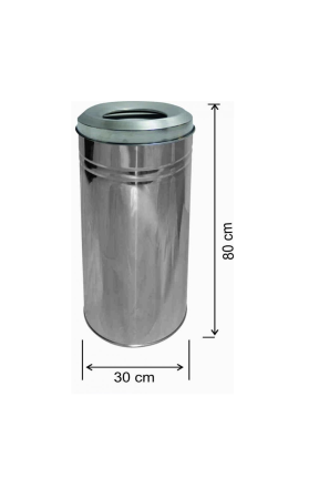 Çöp Kovası 57 Litre Paslanmaz 