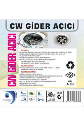 CW Gider Açıcı Sıvı Ürün 6 Kg