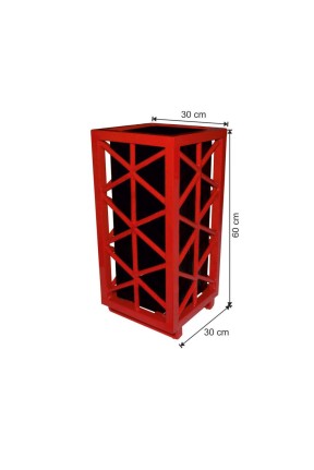 Dekoratif Dış Alan Çöp Kovası 30 Litre