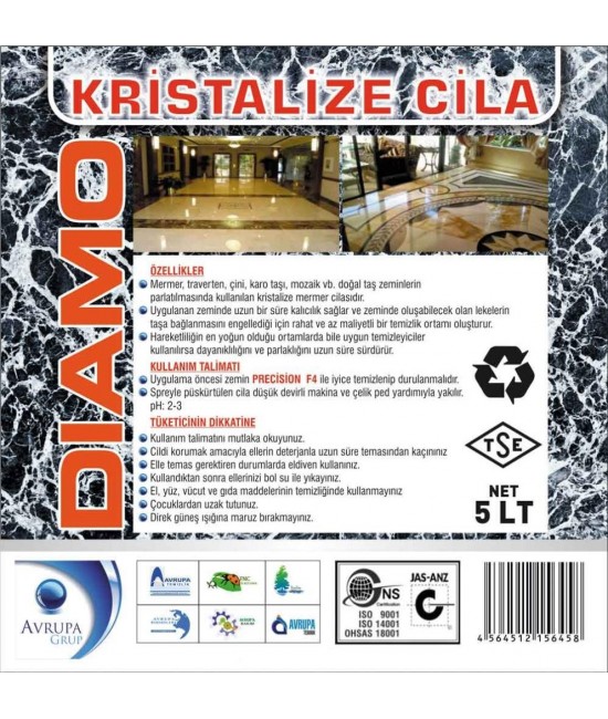 DIAMO Sıvı Kristalizasyon Cilası 5 Kg