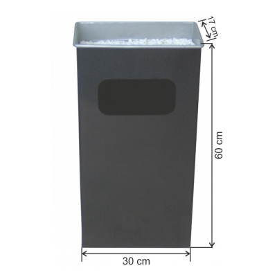 Dikdörtgen Küllüklü Çöp Kovası Boyalı 30 Litre Dikdörtgen Küllüklü Çöp Kovası Boyalı 30 Litre