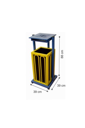 Dış Alan Çöp Kovası İçi Kovalı Döner Küllüklü