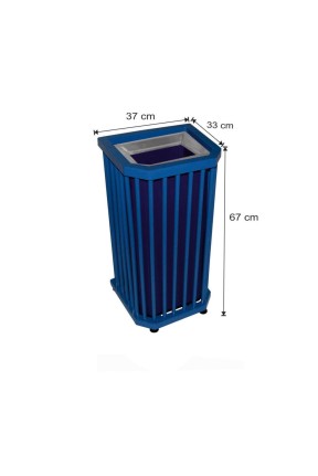 Dış Alan Dekoratif Çöp Kovası 45 Litre