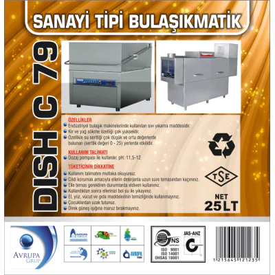 DISCH C79 San.Tipi Bulaşık Makinesi Deterjanı 25 Litre