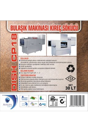 DISCH CP18 Sanayi Tip Bulaşık Makinesi Kireç Sökücü 30 Litre