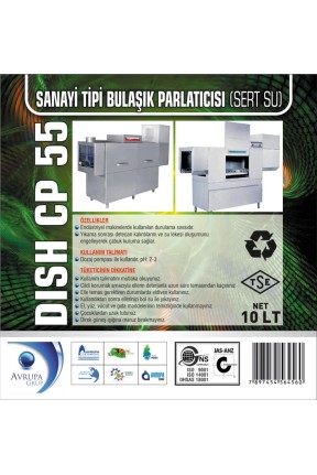 DISCH CP55 San.Tipi Bulaşık Mak.Parlatıcısı 10 Litre