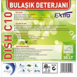 DISH C10 Bulaşık Deterjanı Ekstra 30 Litre