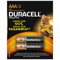 Duracell Alkalin AAA İnce Kalem Pil 2'li Paket