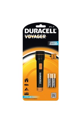 Duracell Stl-3 Led Lambalı El Feneri Kalem Pil Hediyeli