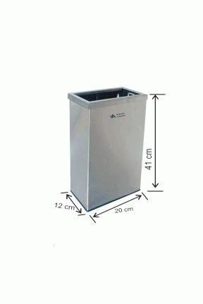 Duvar Tip Çöp Kovası Çemberli 21 Litre