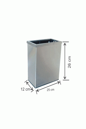 Duvar Tip Çöp Kovası Çemberli 8 Litre