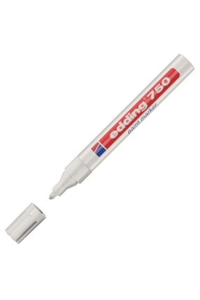 Edding E-750 Beyaz Boya Dekor Markör Kalemi